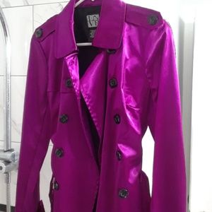 NWOT Beautiful Magenta Trench Coat